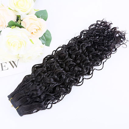 100G Machine-Made Wavy Remy Human Hair Extensions