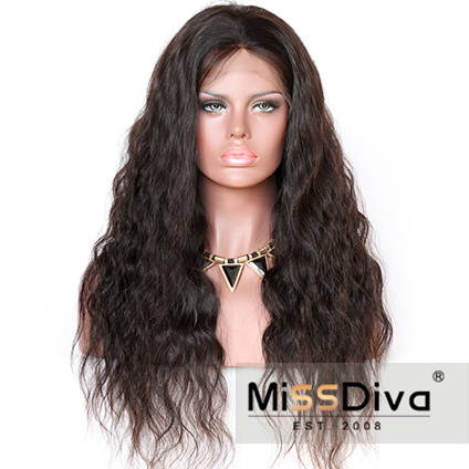 Indian Remy Hair Reddish Brown with Dark Root 360 Lace Wigs
