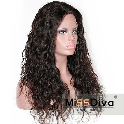 Remy Hair Black Gorgeous Wavy 13X4 Lace Front Wigs